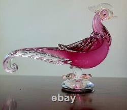 Vintage Murano Hand Blown Glass Bird Amazing Colors And Artistry