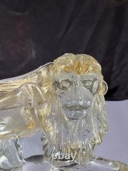 Vintage Murano Hand Blown Glass St. Mark Winged Lion Figurine Vintage Murano Hand Blown Glass St. Mark Winged Lion Figurine