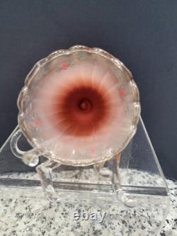 Vintage Murano Hand Blown Venetian Art Glass Figurine Of Woman & Dog