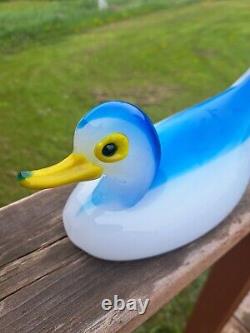 Vintage Murano Hand Made Glass Duck