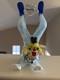 Vintage Murano Italian Blown Art Glass Acrobatic Circus Clown Figurine 8in