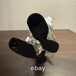 Vintage Murano Italian Glass Clown Musician with Guitar Figurine 8.5In