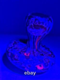 Vintage Murano Italian Glass Millefiori Mushroom Paperweight? Glows