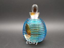 Vintage Murano Italian Sommerso Art Glass Perfume Bottle with Stopper