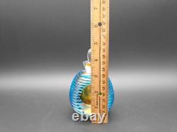 Vintage Murano Italian Sommerso Art Glass Perfume Bottle with Stopper