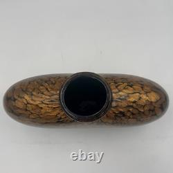 Vintage Murano Italy Gold Aventurine Art Glass Perfume Bottle 9