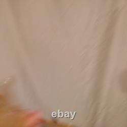 Vintage Murano Italy Gold Flecks Art Glass Bunny Rabbit Figurine With Red Eyes