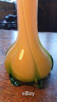 Vintage Murano Jack In The Pulpit Italian Art Glass Vase Twisted Calla Lily