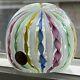 Vintage Murano Label Sticker Zanfirico Latticino Glass Paperweight Twist Ribbon