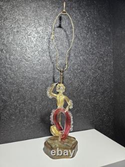 Vintage Murano Lamp Archimede Seguso Dancing Figure Gaucho