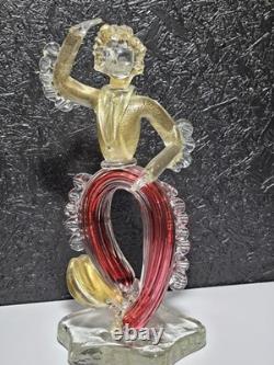 Vintage Murano Lamp Archimede Seguso Dancing Figure Gaucho