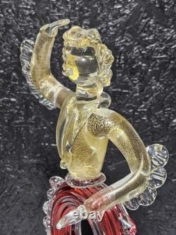 Vintage Murano Lamp Archimede Seguso Dancing Figure Gaucho