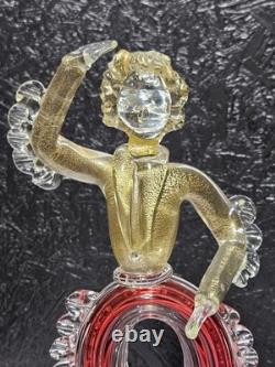 Vintage Murano Lamp Archimede Seguso Dancing Figure Gaucho