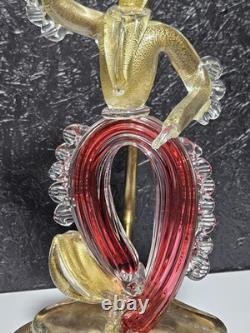 Vintage Murano Lamp Archimede Seguso Dancing Figure Gaucho