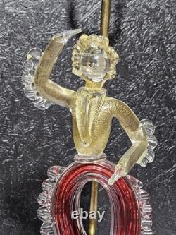 Vintage Murano Lamp Archimede Seguso Dancing Figure Gaucho