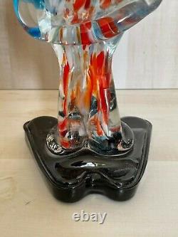 Vintage Murano Large Art Glass Clown Large Italy