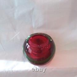 Vintage Murano Large Orb Art Glass Ash Tray Bowl Planter Display Dish