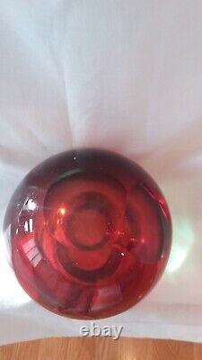 Vintage Murano Large Orb Art Glass Ash Tray Bowl Planter Display Dish