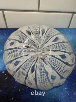 Vintage Murano Latticino Hand Blown Mid-Century