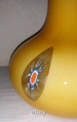 Vintage Murano Lavorazione Large Art Glass Vase. Excellent Condition