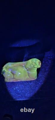 Vintage Murano Master Alberto Tosi Signed/ Dated (1966) Large Blue Glass Sheep