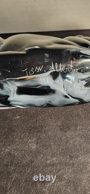 Vintage Murano Master Alberto Tosi Signed/ Dated (1966) Large Blue Glass Sheep