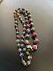 Vintage Murano Millefiori Art Glass Beaded Necklace Multicolor