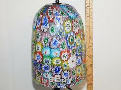 Vintage Murano Millefiori Glass Lamp 15