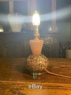 Vintage Murano Millefiori Glass Table Lamp, Rewired, 1960s Venetian Glass