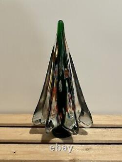 Vintage Murano Millefiori Handblown Glass Christmas Tree 9