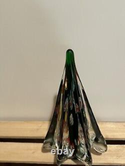 Vintage Murano Millefiori Handblown Glass Christmas Tree 9