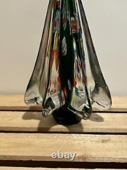 Vintage Murano Millefiori Handblown Glass Christmas Tree 9