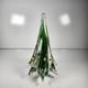 Vintage Murano Millefiori Handblown Glass Christmas Tree Green Center 9 X 5