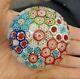 Vintage Murano Millefiori Italian Paperweight Art Glass 3