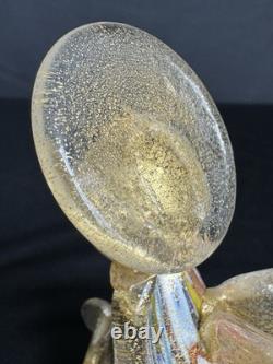 Vintage Murano Millefiori Murrina Gold Aventurine Art Glass Angel Figurine