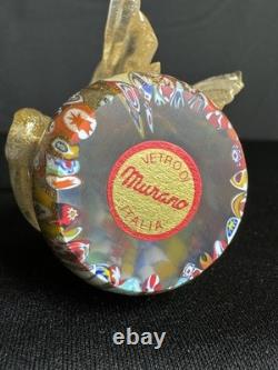 Vintage Murano Millefiori Murrina Gold Aventurine Art Glass Angel Figurine