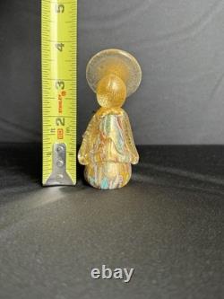 Vintage Murano Millefiori Murrina Gold Aventurine Art Glass Angel Figurine