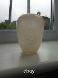 Vintage Murano Opalescent Aventurine Art Glass Vase
