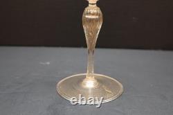 Vintage Murano Pastel Zanfirico Latticino Ribbon Aventurine Goblet Wine Glass 9