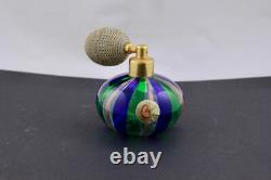 Vintage Murano Perfume Atomizer Venetian Blown Art Glass Italy Mint