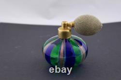 Vintage Murano Perfume Atomizer Venetian Blown Art Glass Italy Mint