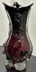 Vintage Murano Red Glass 3 Pointed Art Glass Vase