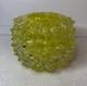 Vintage Murano Rostrato Spiked Glass Vase In Rare Yellow Color Circa 1990's