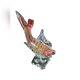 Vintage Murano Sommerset red gold flecks glass fish sculpture