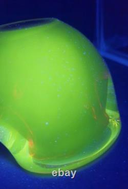 Vintage Murano Sommerso Art Glass Ashtray Dish Glows Amazing 5