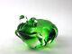 Vintage Murano Sommerso Art Glass Frog Figurine Paperweight