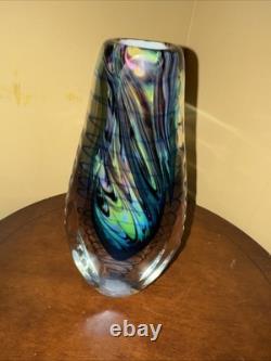 Vintage Murano Sommerso Blown Glass Vase
