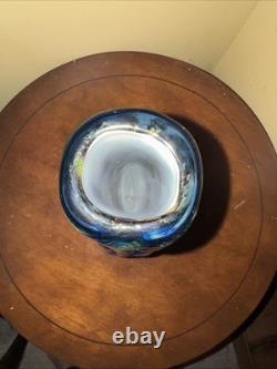 Vintage Murano Sommerso Blown Glass Vase