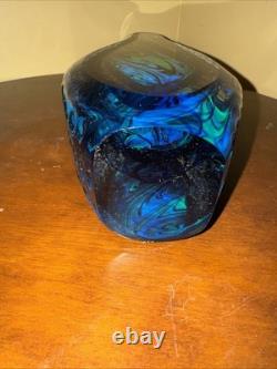 Vintage Murano Sommerso Blown Glass Vase