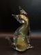 Vintage Murano Sommerso Italian Art Glass 9 Cat Figurine Gold Dust Flecks Italy